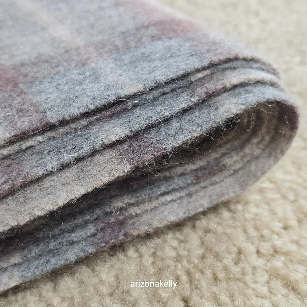 NWT James Pringle Weavers 100% Wool Plaid MacKellar Tan, Grey & Brown